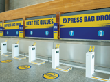 Hardware installed in the airport providing the connectivity and peripherals required at bag tag, drop and boarding checkpoints.